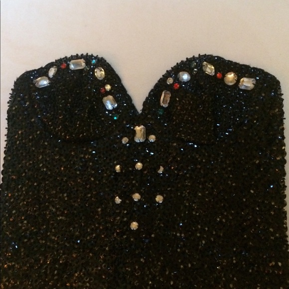 Vintage sequin bustier - Picture 3 of 7